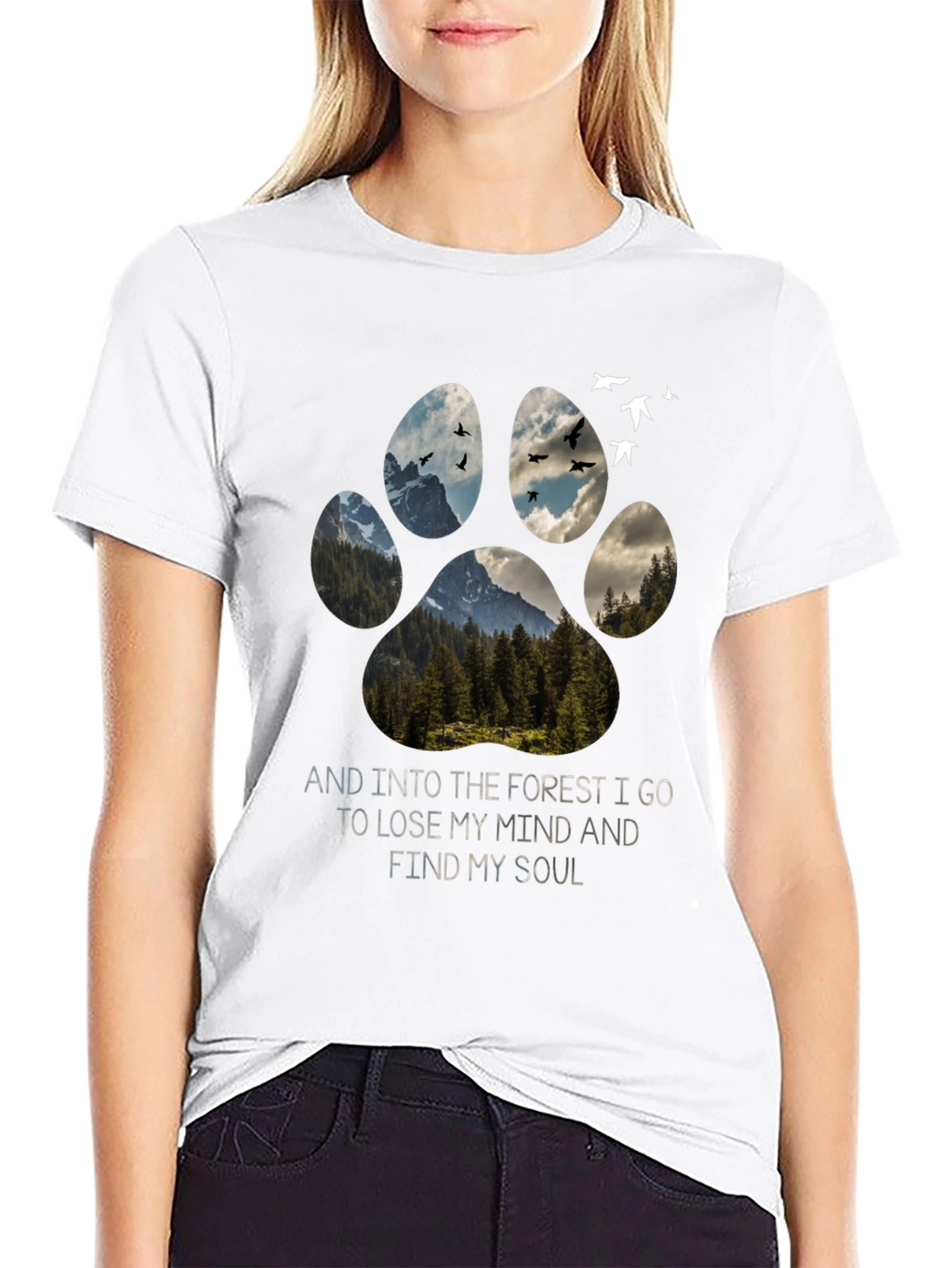 Nature Paw Print Graphic Tee