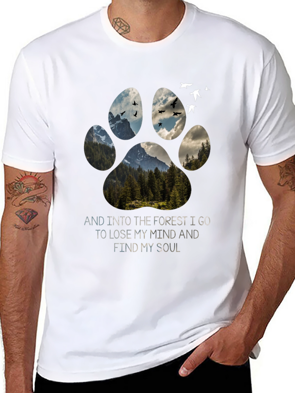 Nature Paw Print Graphic Tee