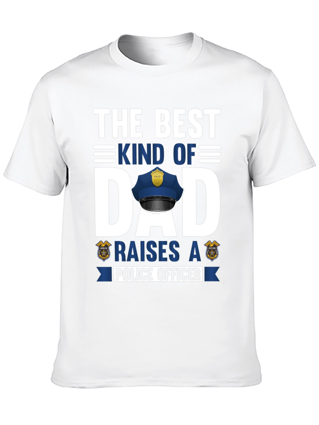 Best Kind of Dad Police Officer Graphic T-Shirt