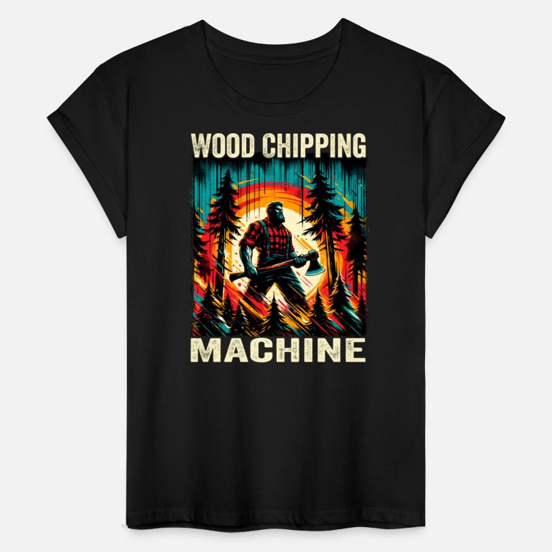 Wood Chipping Machine - Lumberjack, Woodcutter