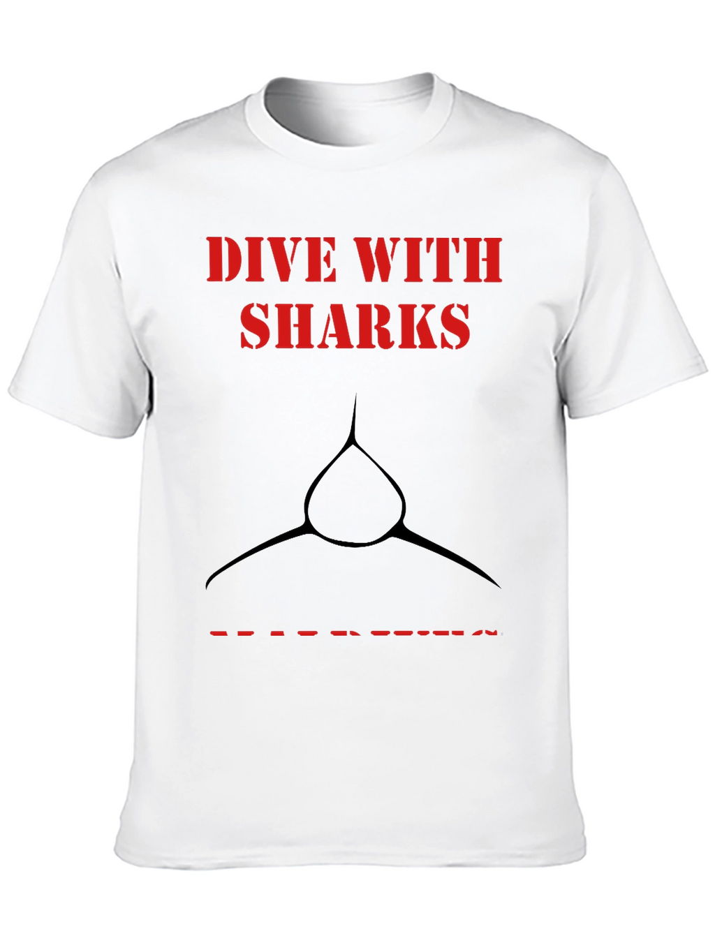 Dive with Sharks Graphic Tee - Black
