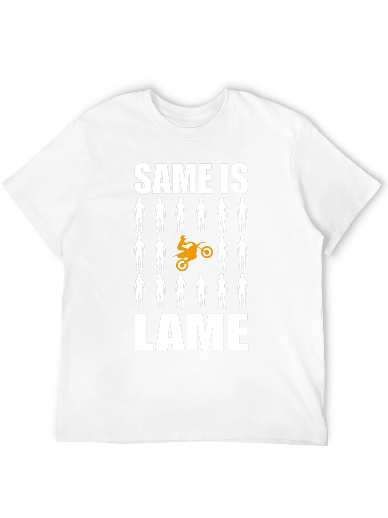 Unique Motorcycle T-Shirt - Same is Lame Design