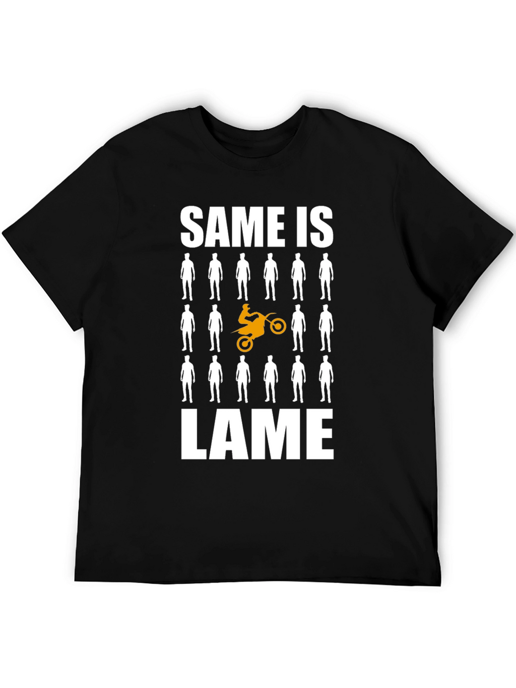 Unique Motorcycle T-Shirt - Same is Lame Design