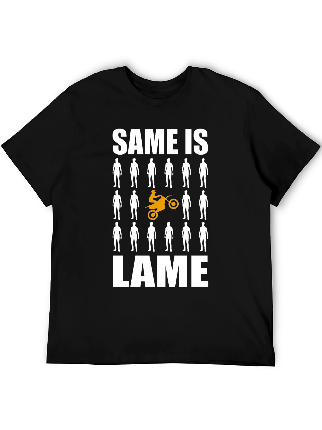 Unique Motorcycle T-Shirt - Same is Lame Design