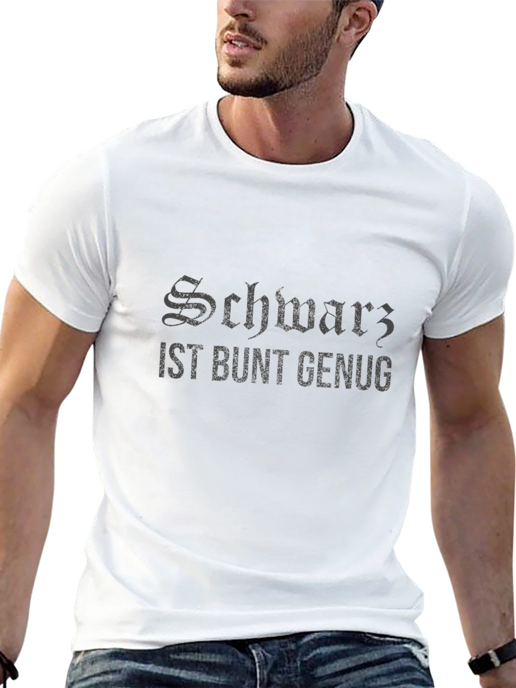 Schwarz Ist Bunt Genug Graphic T-Shirt