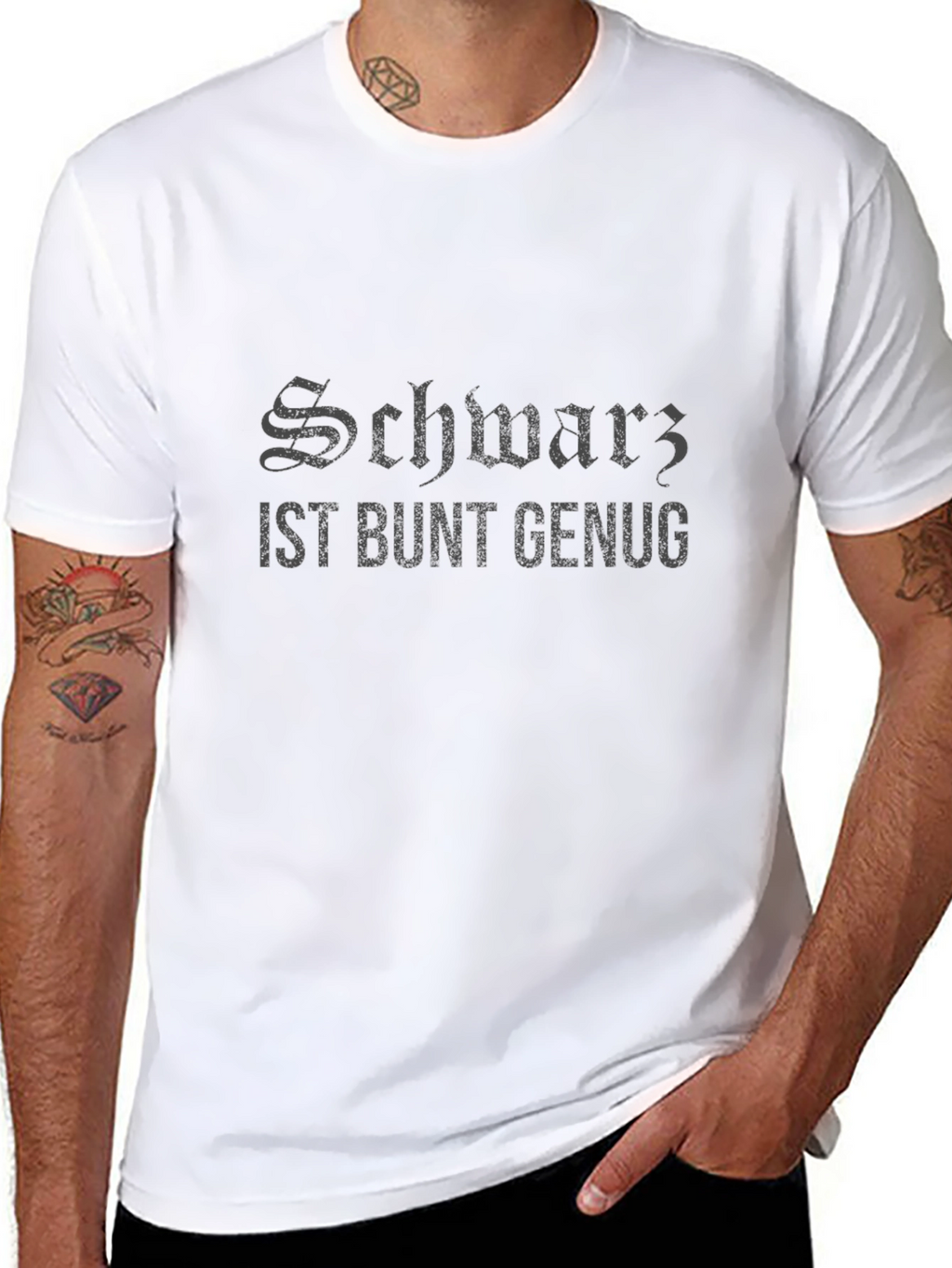 Schwarz Ist Bunt Genug Graphic T-Shirt