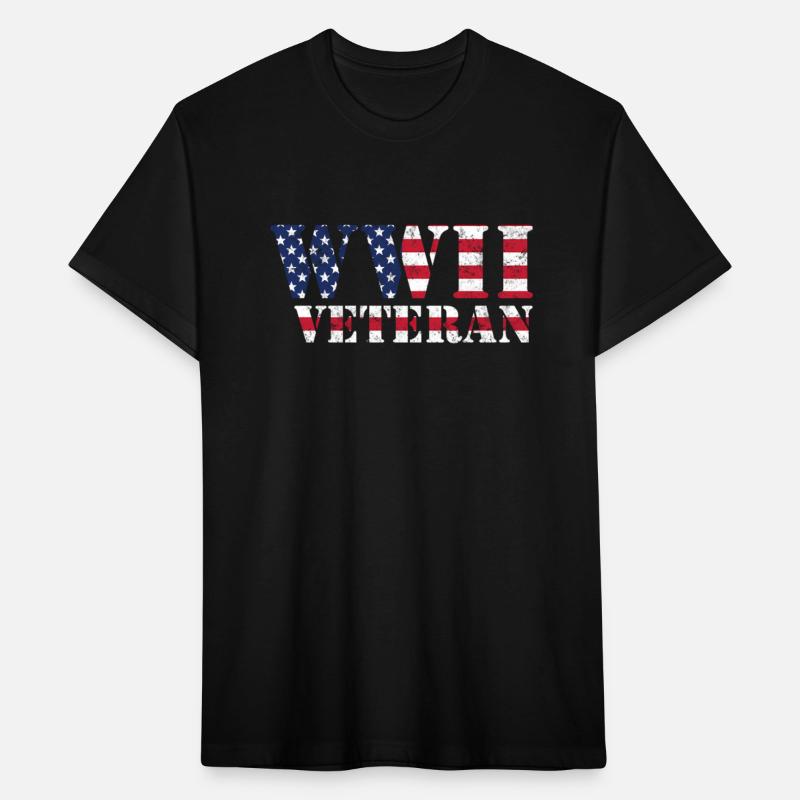 Ww2 Veteran American Flag World War Ii
