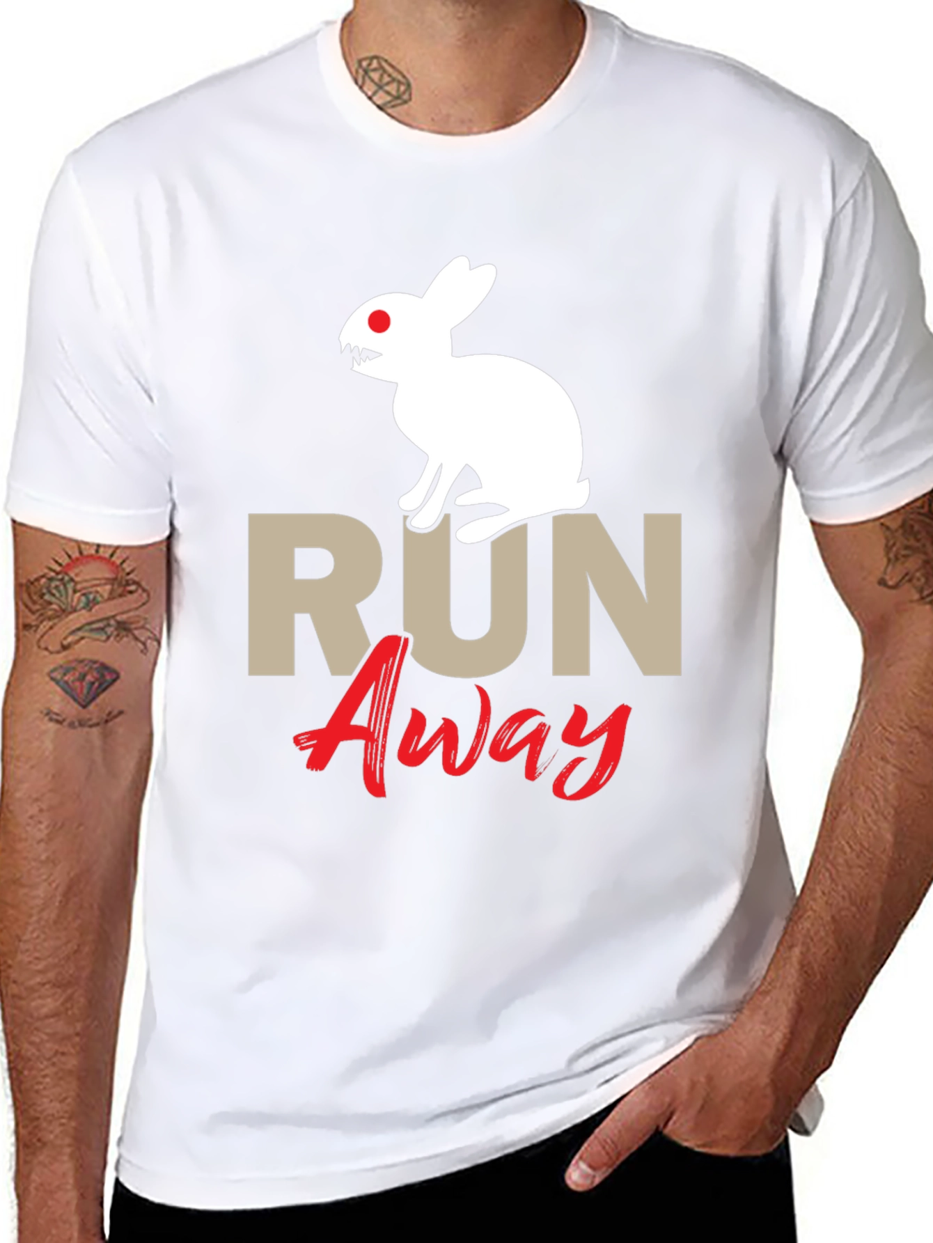Run Away Rabbit Graphic Tee