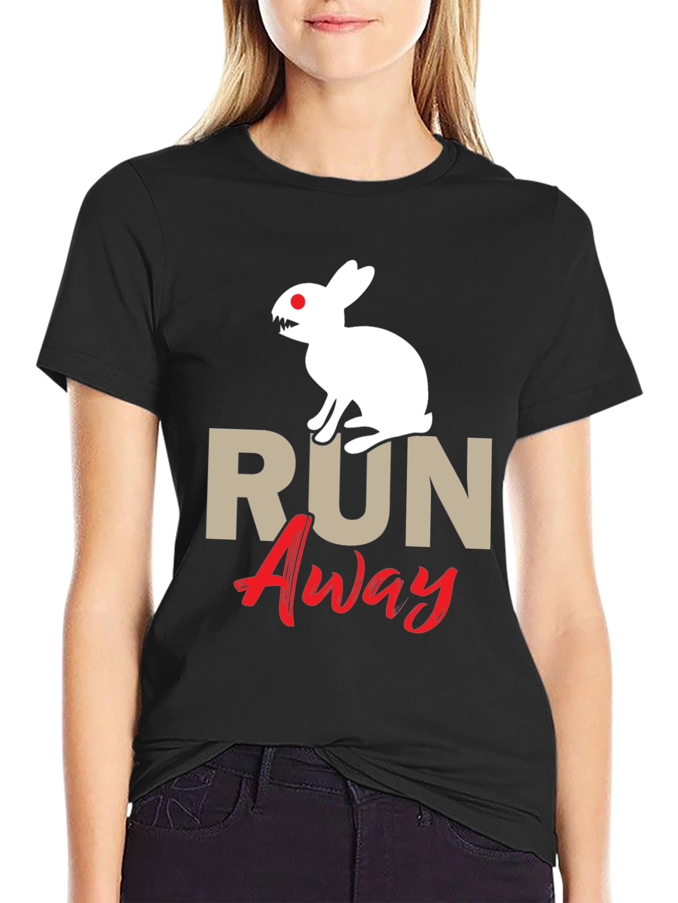 Run Away Rabbit Graphic Tee