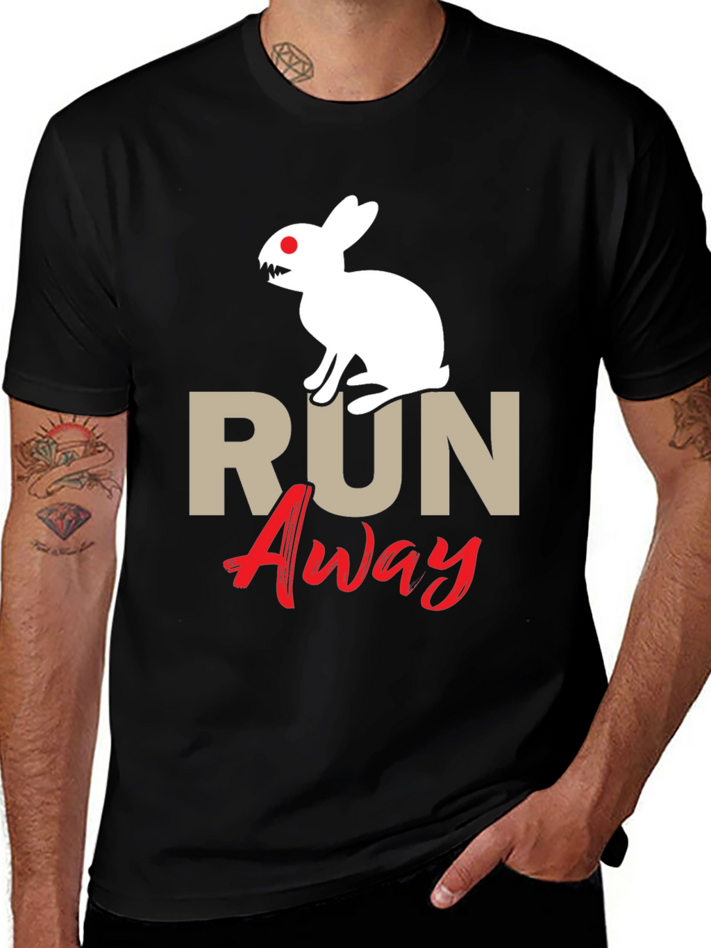 Run Away Rabbit Graphic Tee