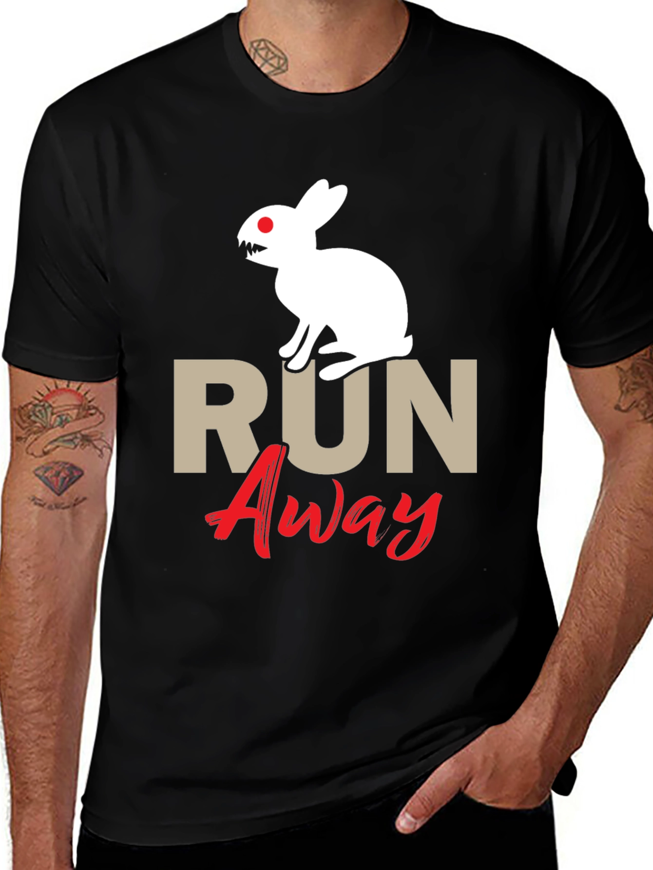 Run Away Rabbit Graphic Tee