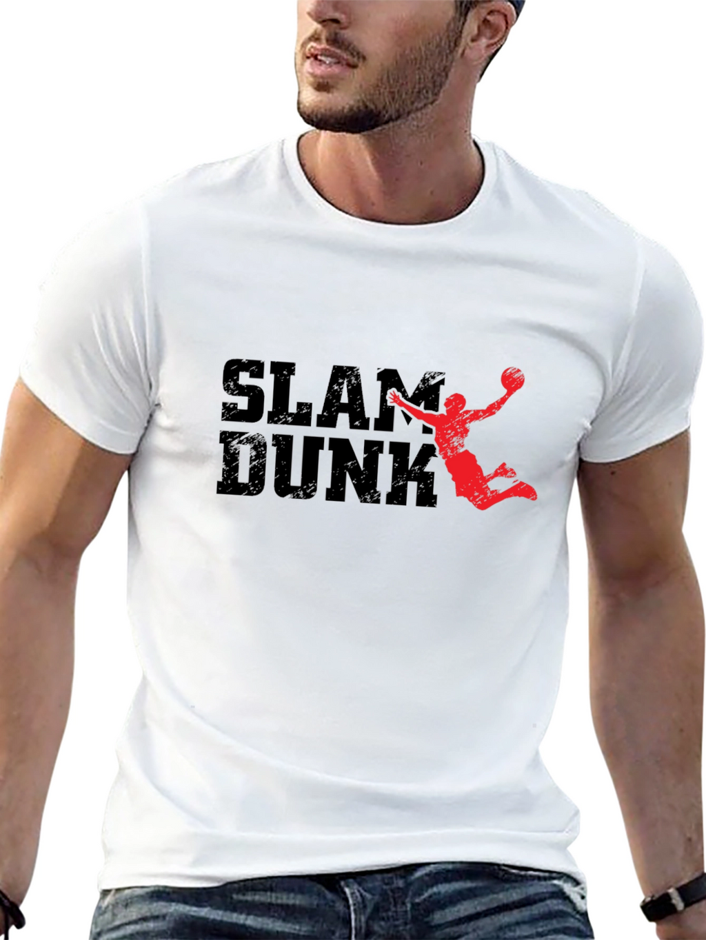 Slam Dunk Graphic Print T-Shirt