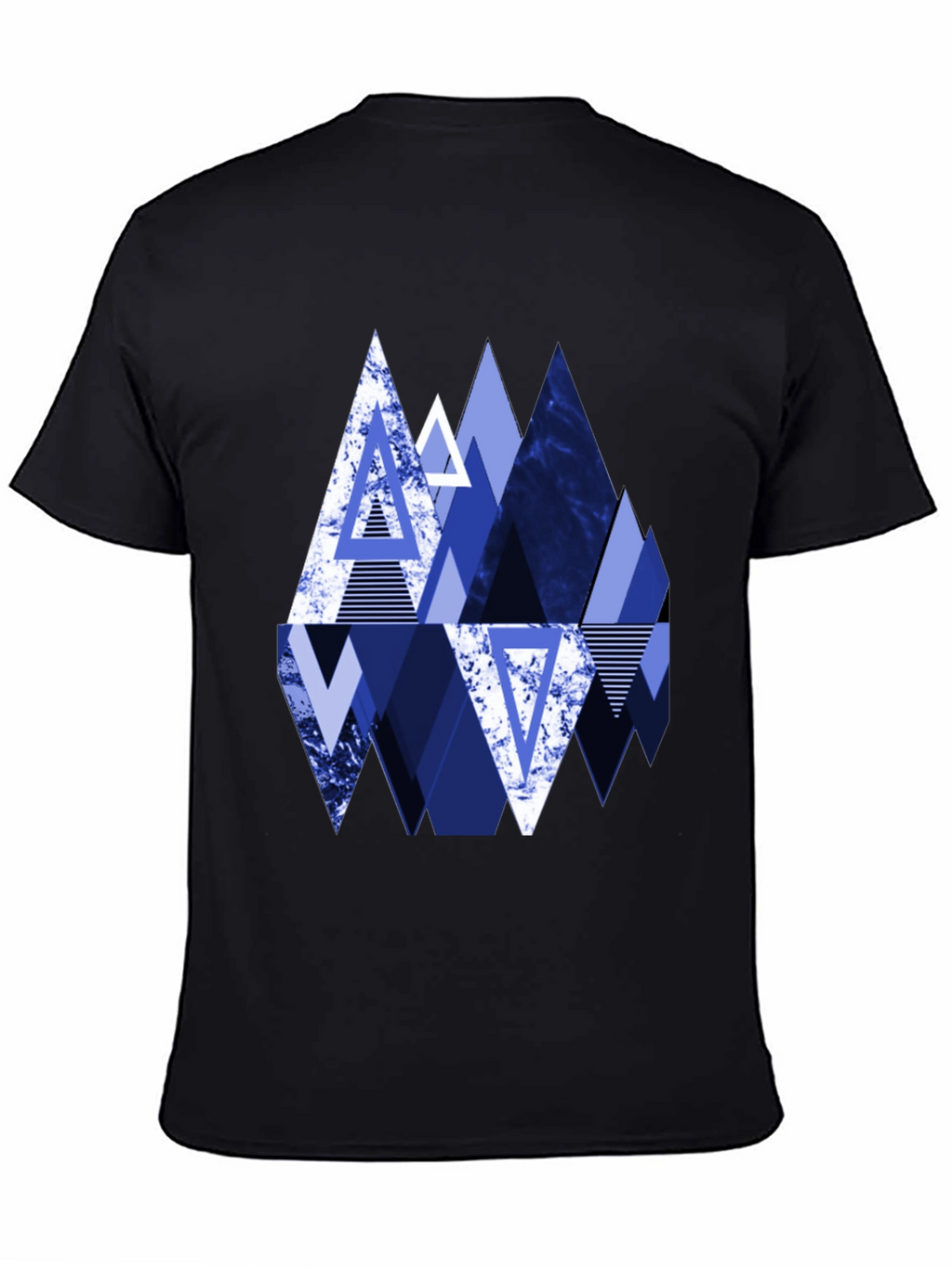 Geometric Mountain T-Shirt - Abstract Design