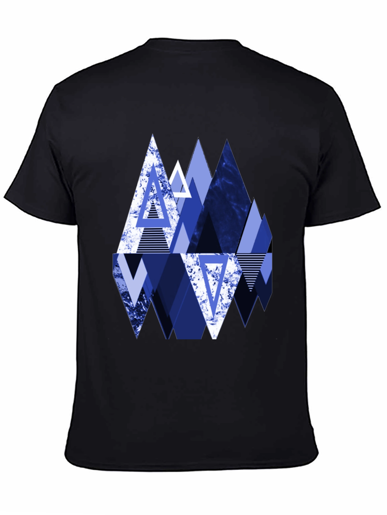 Geometric Mountain T-Shirt - Abstract Design
