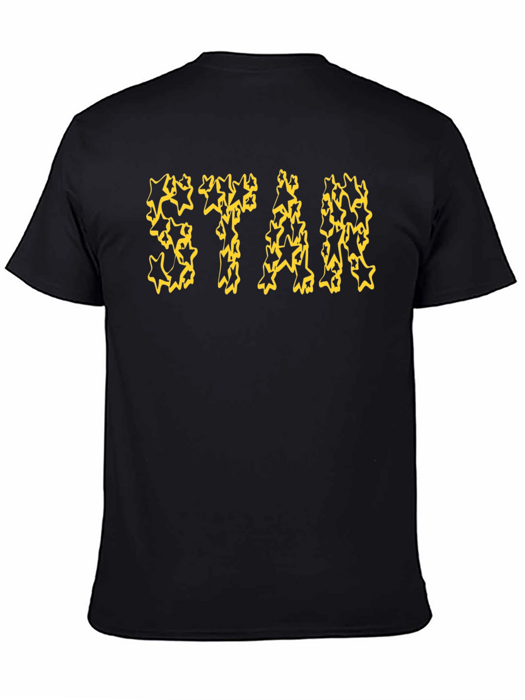 Starry Print Black T-Shirt