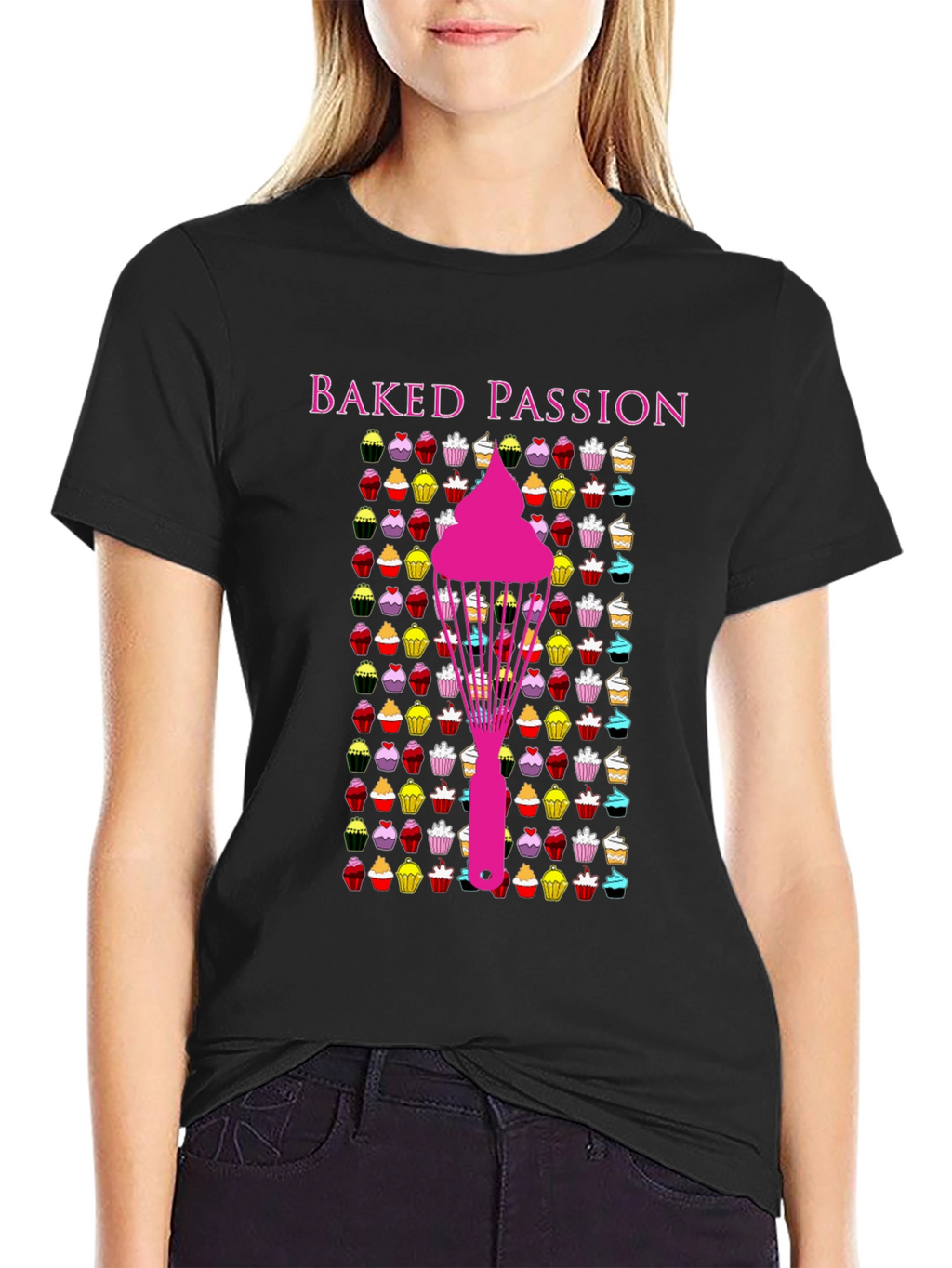 Baked Passion Graphic Tee - Cupcake Lovers T-Shirt
