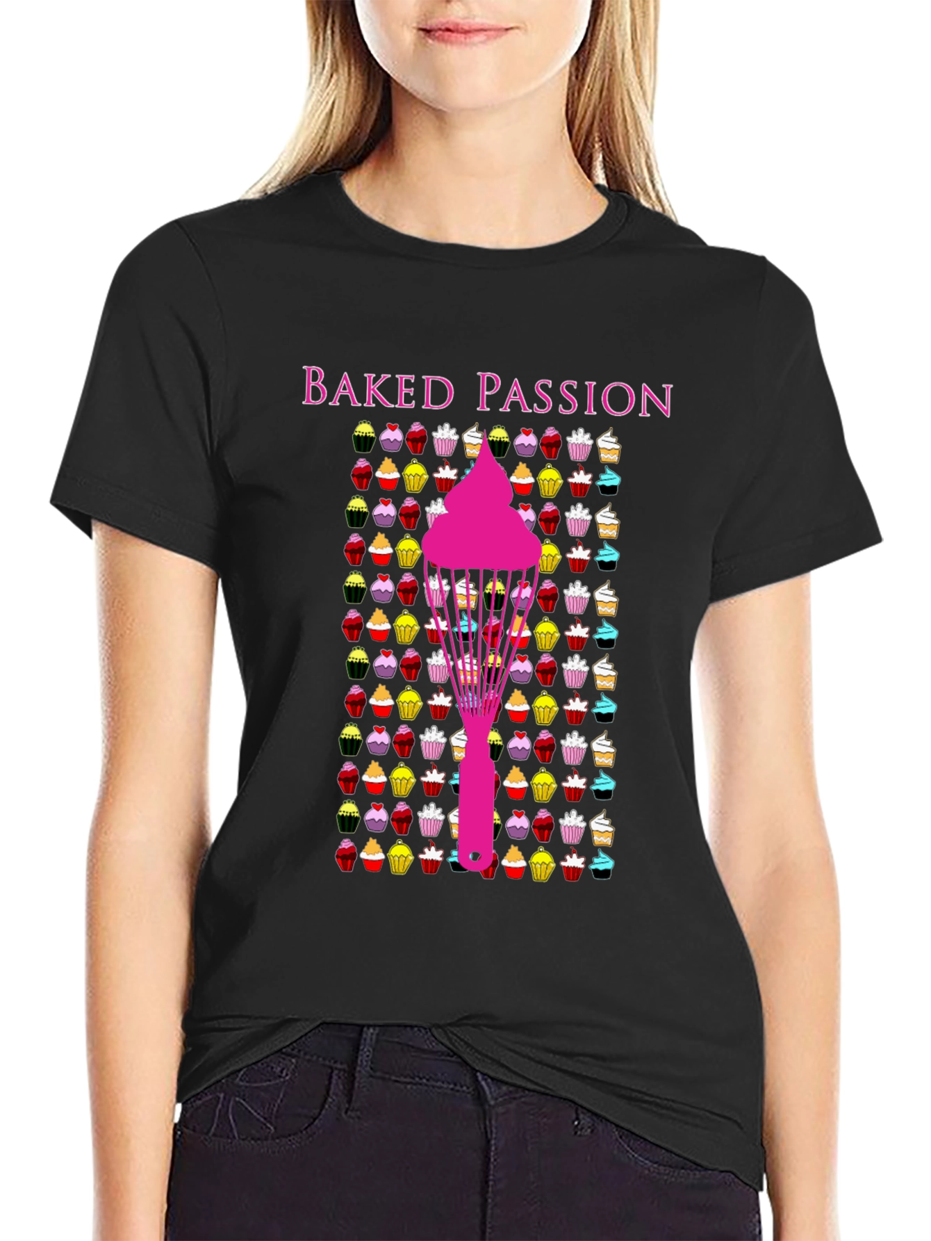 Baked Passion Graphic Tee - Cupcake Lovers T-Shirt