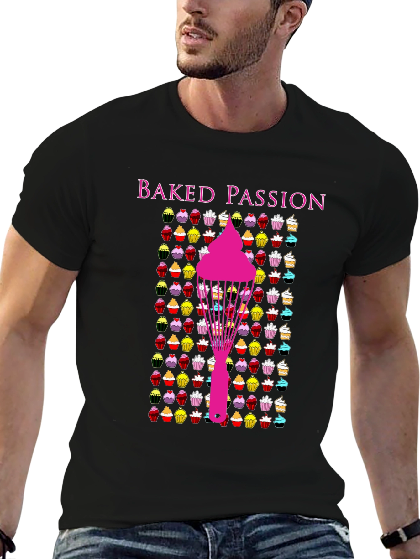 Baked Passion Graphic Tee - Cupcake Lovers T-Shirt