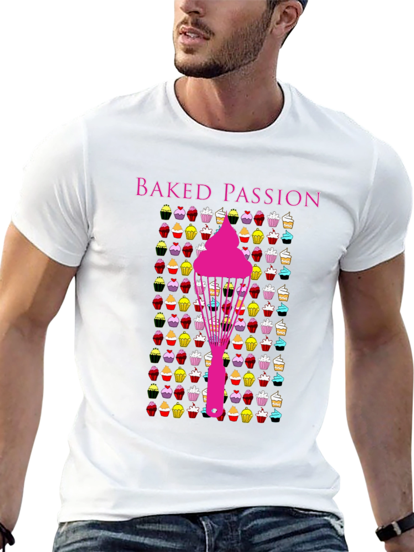 Baked Passion Graphic Tee - Cupcake Lovers T-Shirt