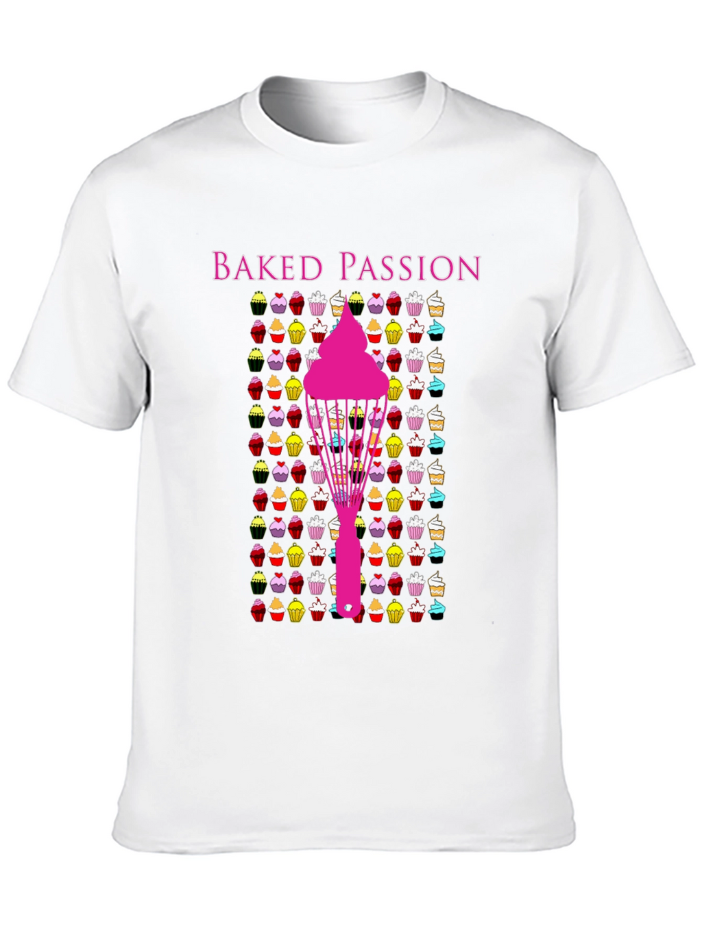 Baked Passion Graphic Tee - Cupcake Lovers T-Shirt