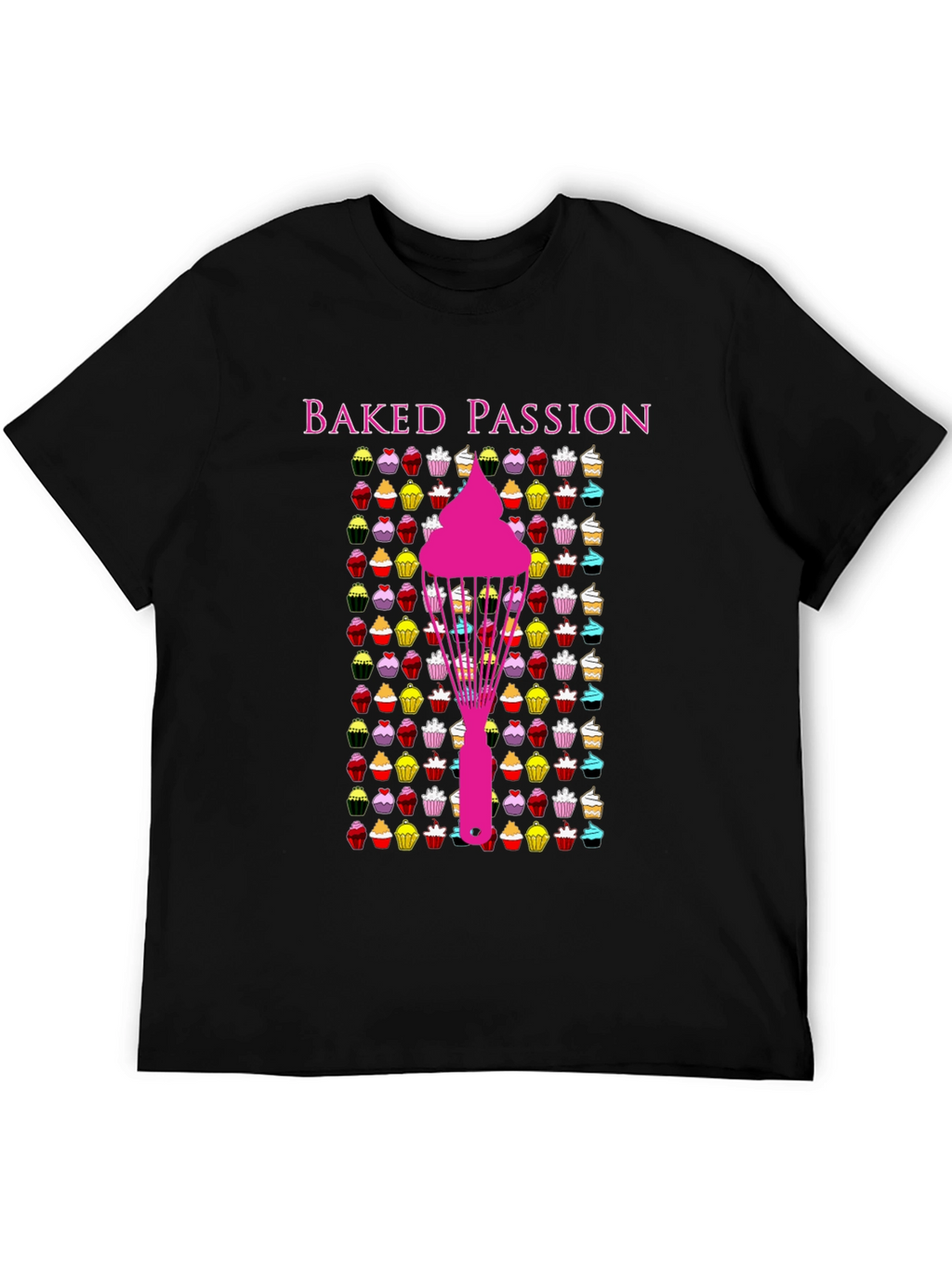 Baked Passion Graphic Tee - Cupcake Lovers T-Shirt