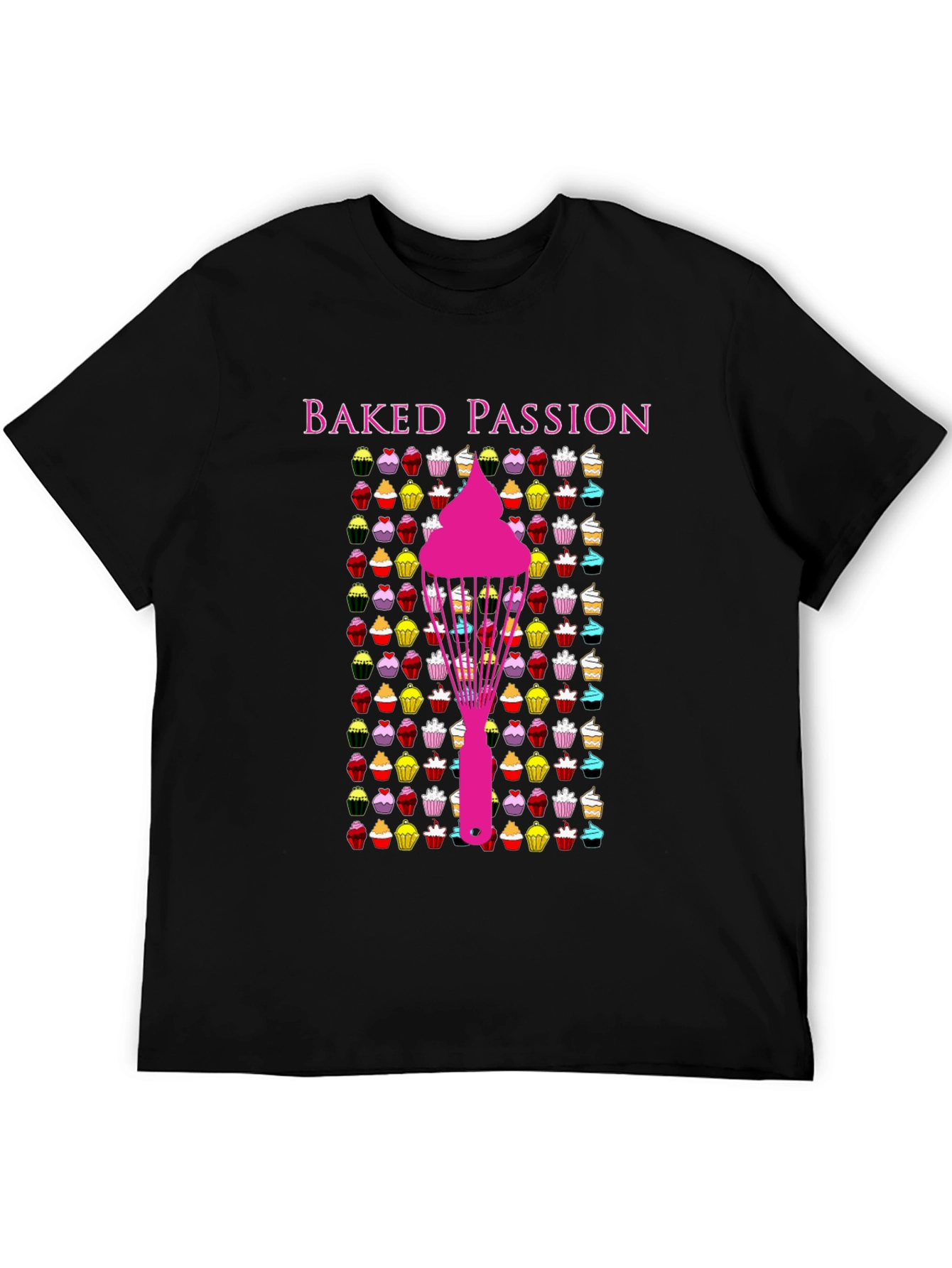 Baked Passion Graphic Tee - Cupcake Lovers T-Shirt