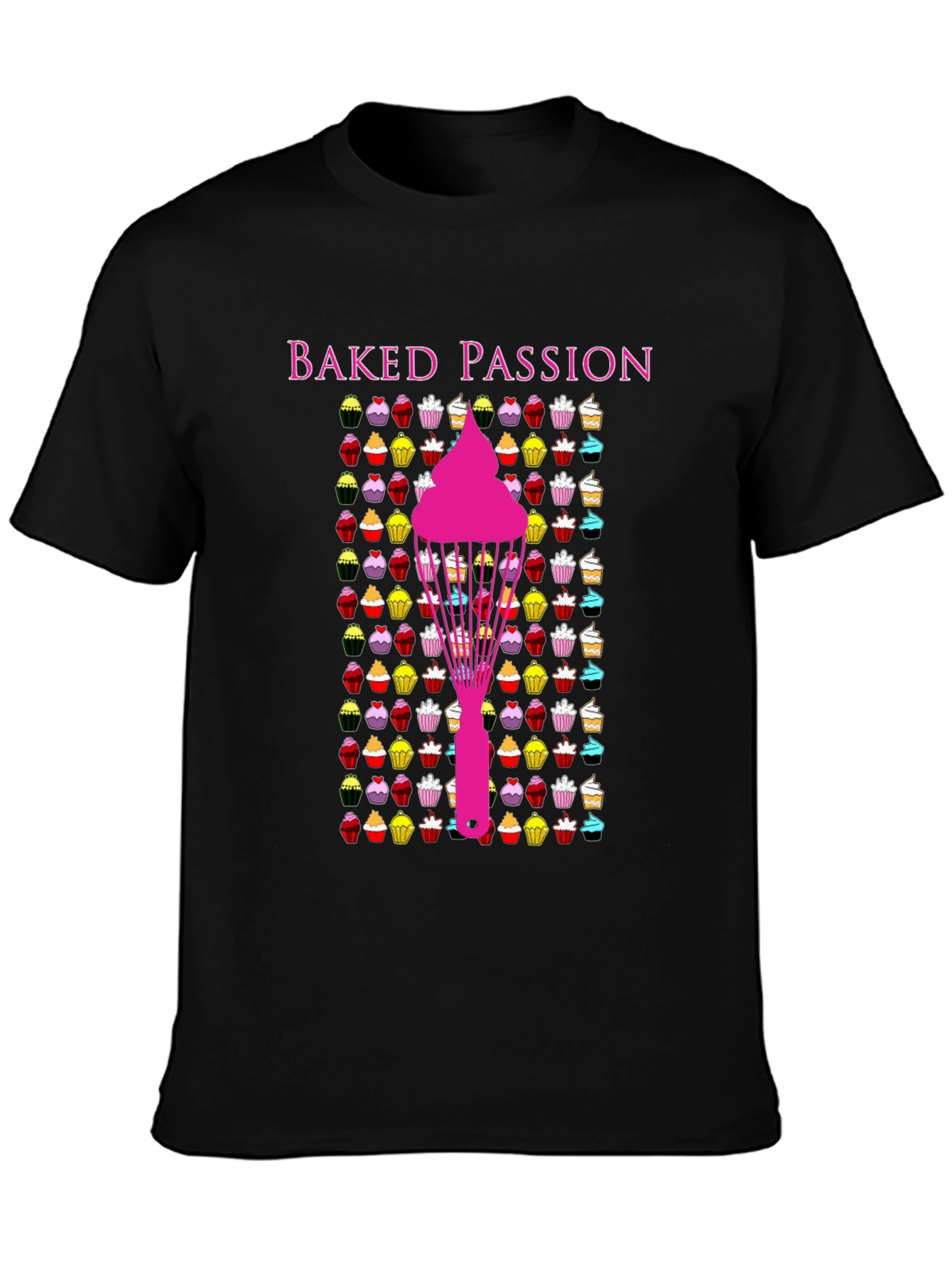 Baked Passion Graphic Tee - Cupcake Lovers T-Shirt