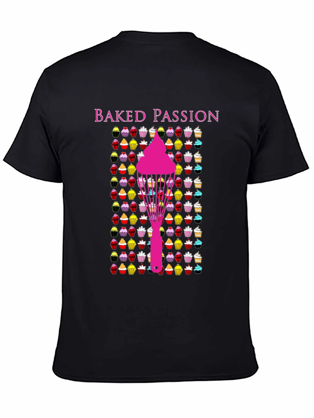 Baked Passion Graphic Tee - Cupcake Lovers T-Shirt