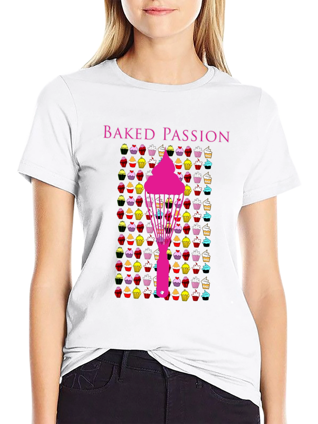 Baked Passion Graphic Tee - Cupcake Lovers T-Shirt