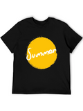 Summer Sun Graphic T-Shirt - Black