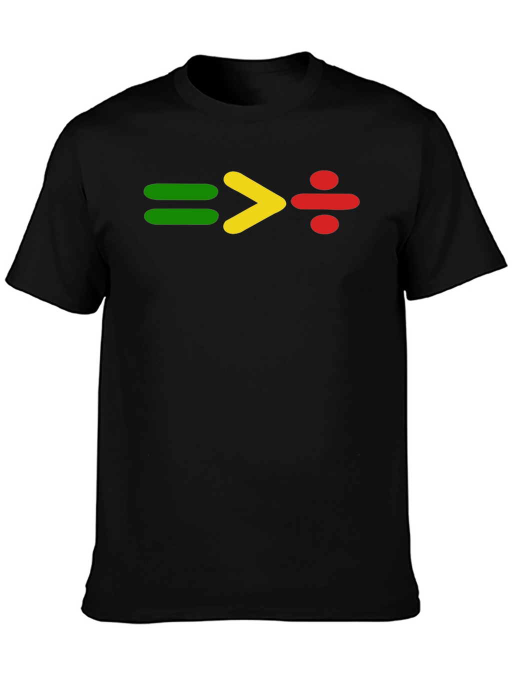 Equality Division Tee: Green Yellow Red Symbol Shirt