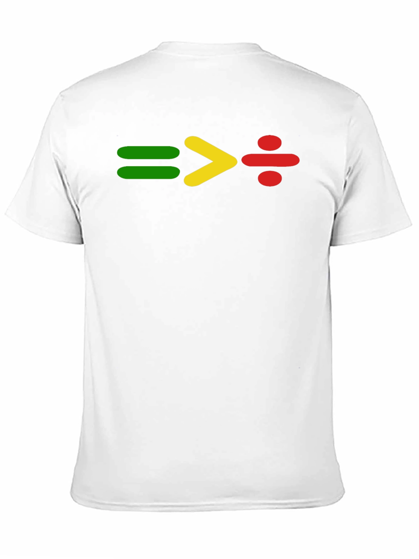 Equality Division Tee: Green Yellow Red Symbol Shirt