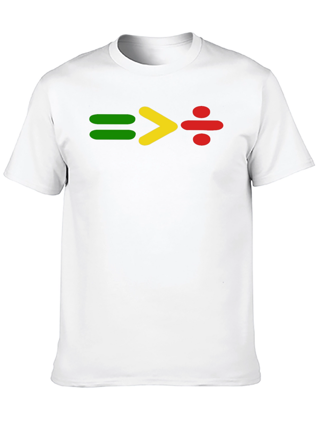 Equality Division Tee: Green Yellow Red Symbol Shirt