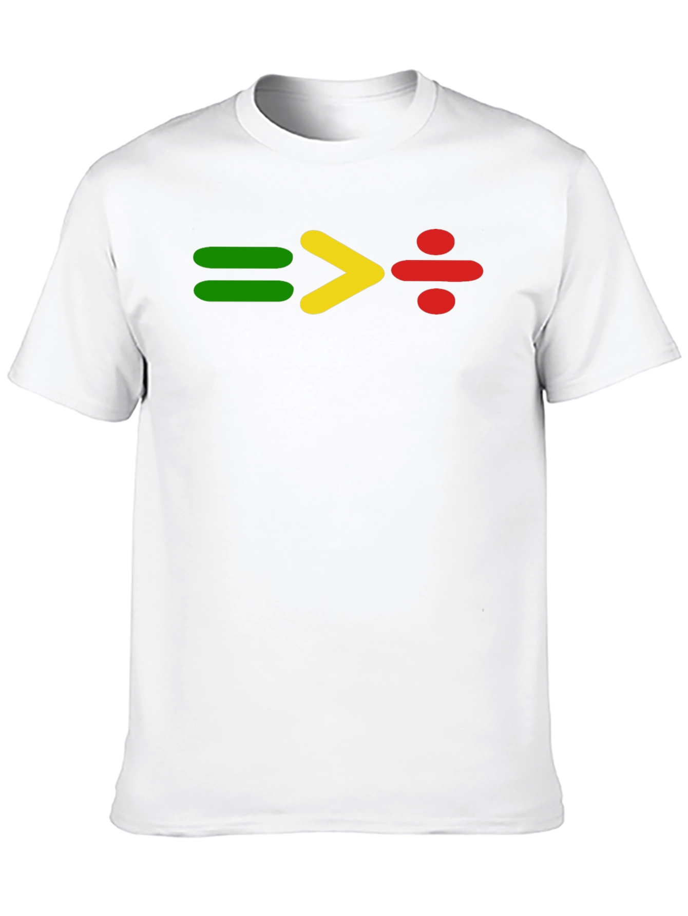 Equality Division Tee: Green Yellow Red Symbol Shirt