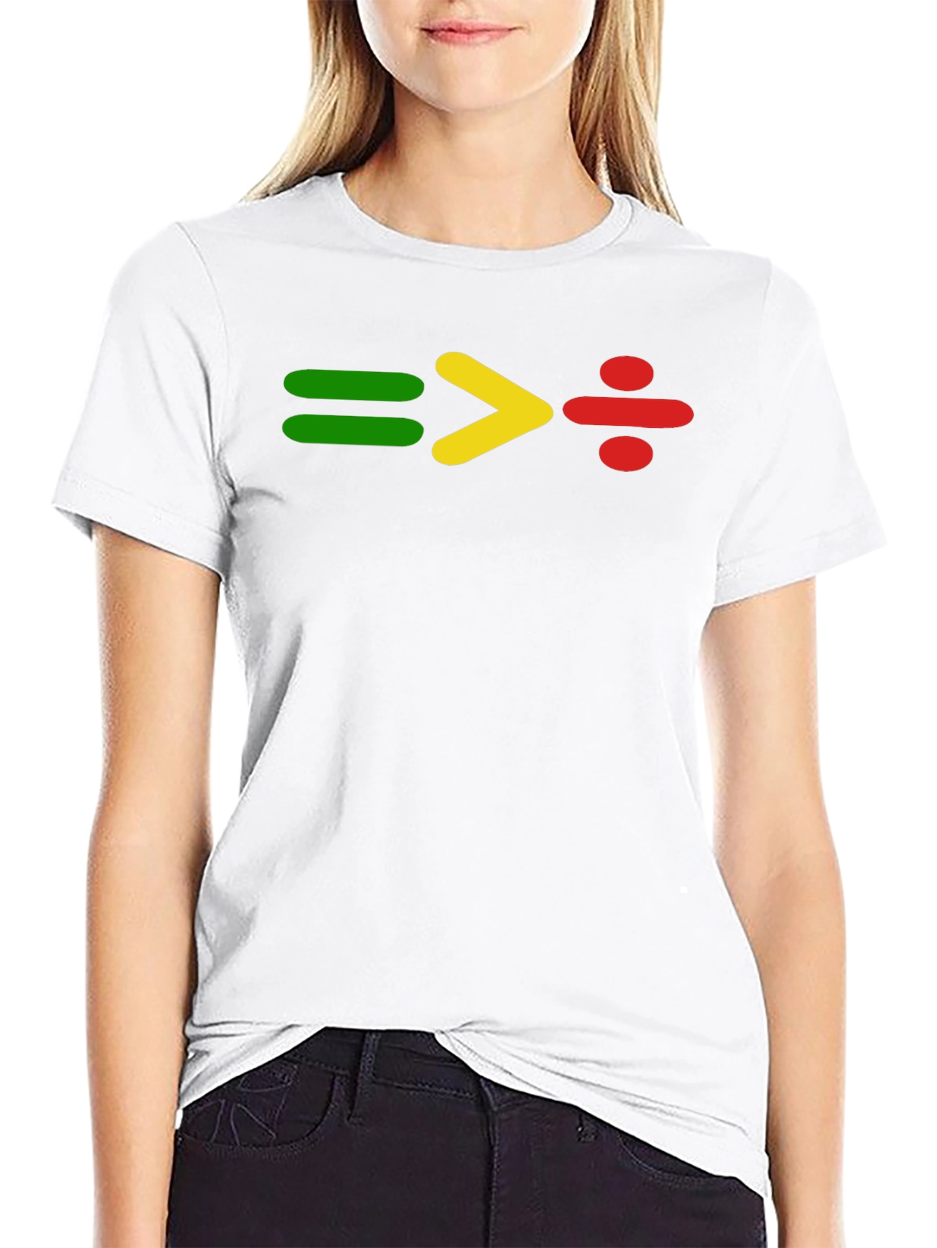Equality Division Tee: Green Yellow Red Symbol Shirt