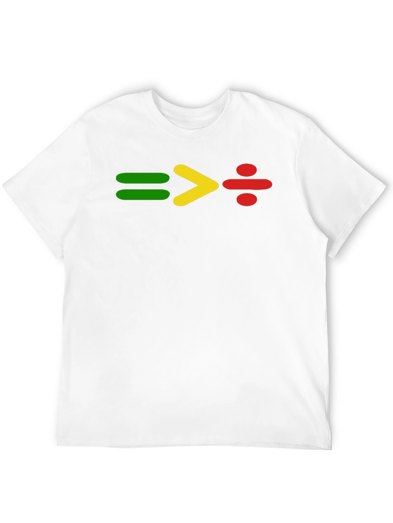 Equality Division Tee: Green Yellow Red Symbol Shirt