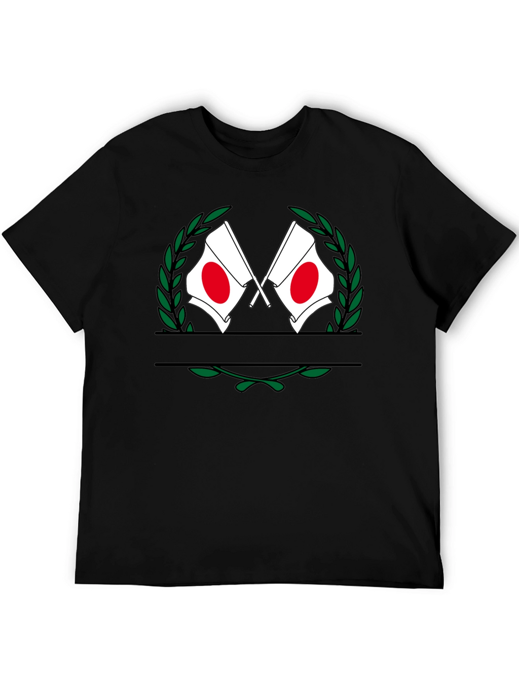 Japanese Flag Wreath Graphic Tee