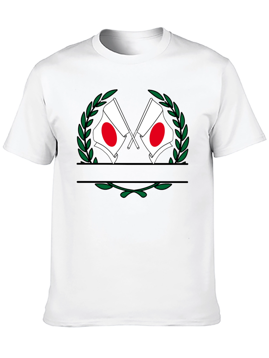 Japanese Flag Wreath Graphic Tee