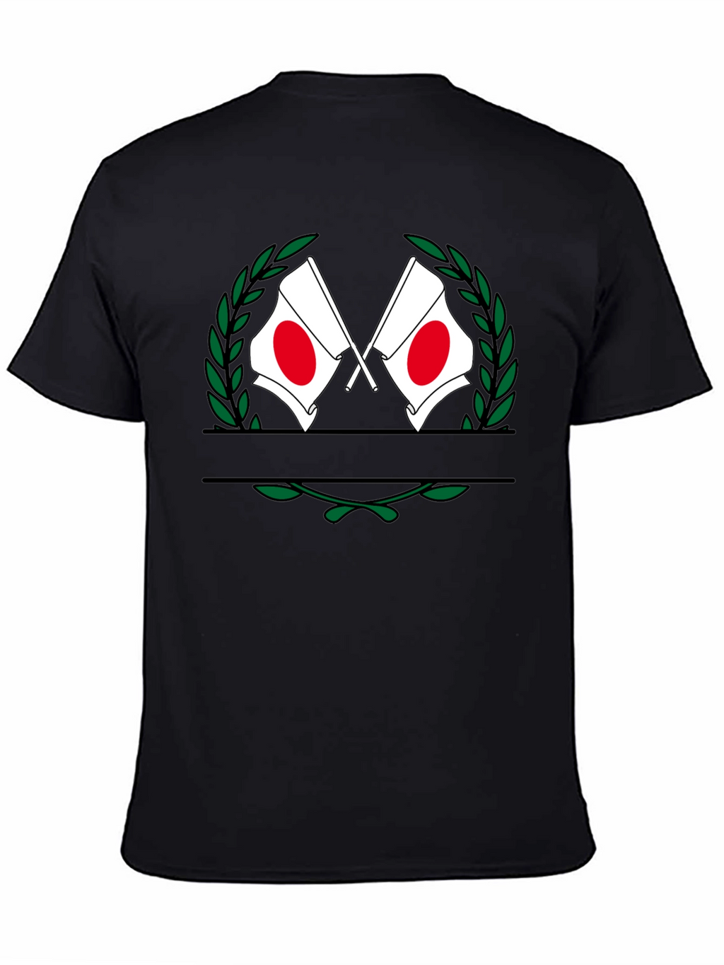 Japanese Flag Wreath Graphic Tee