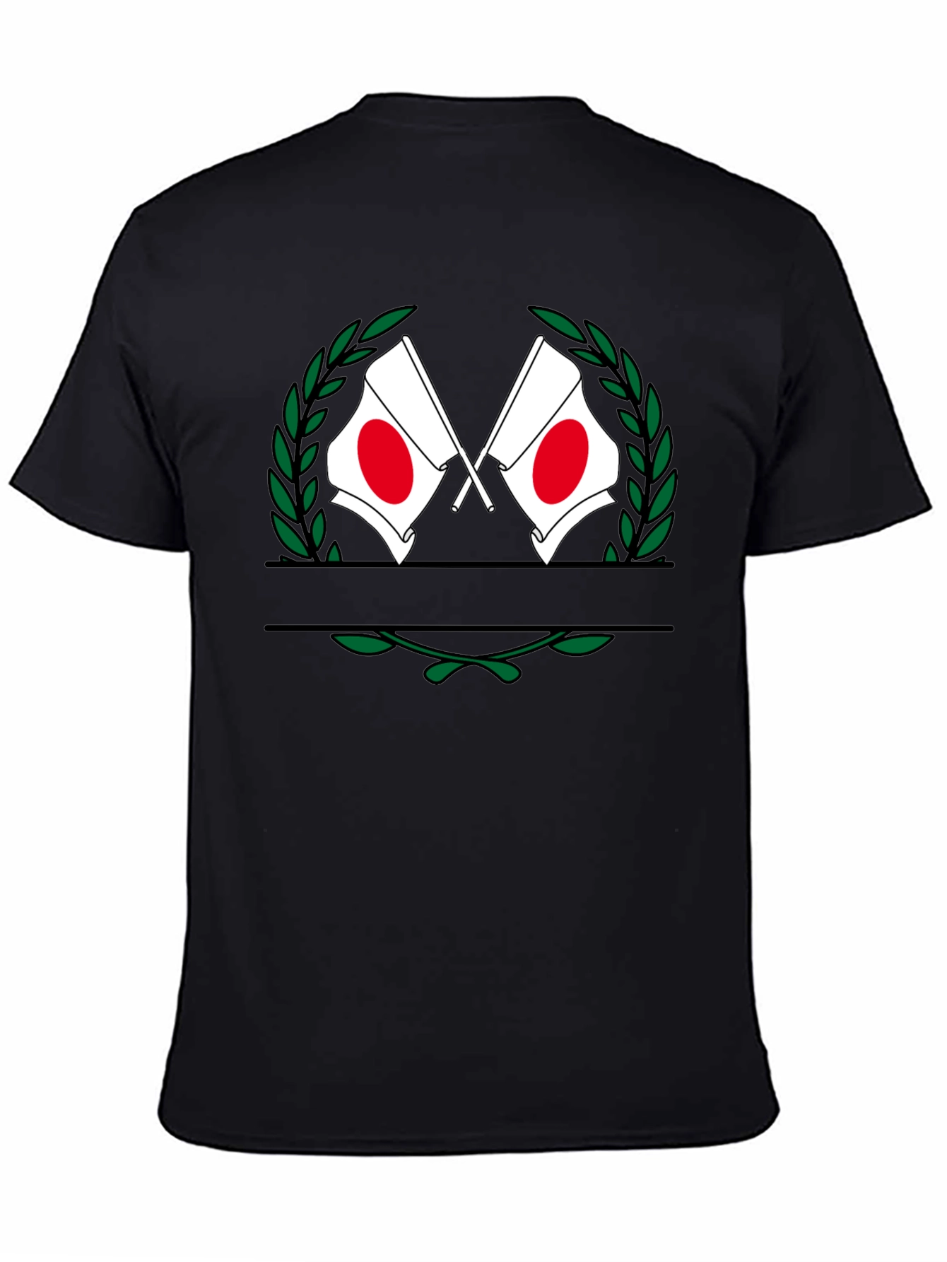 Japanese Flag Wreath Graphic Tee