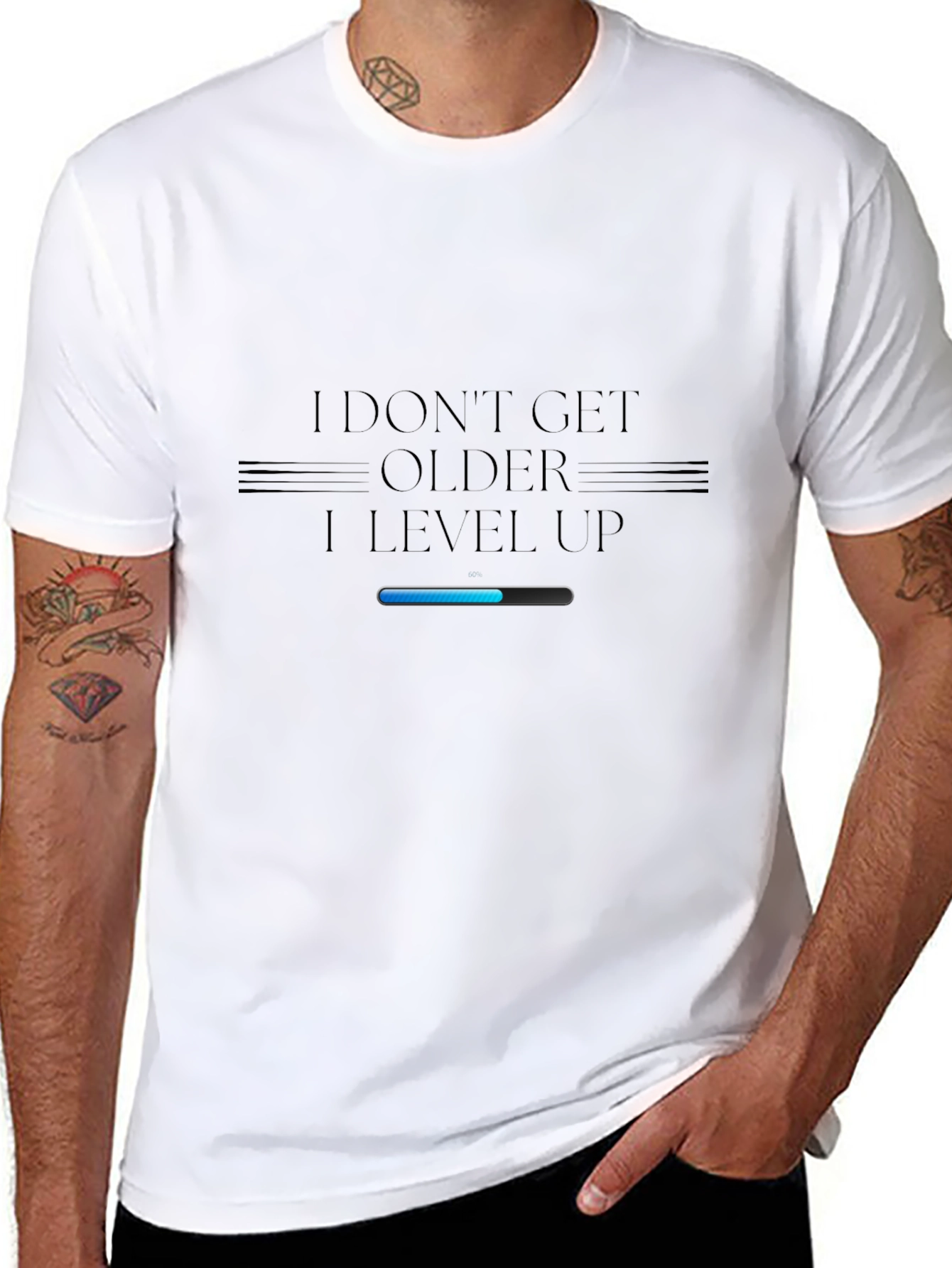 Level Up Black T-Shirt