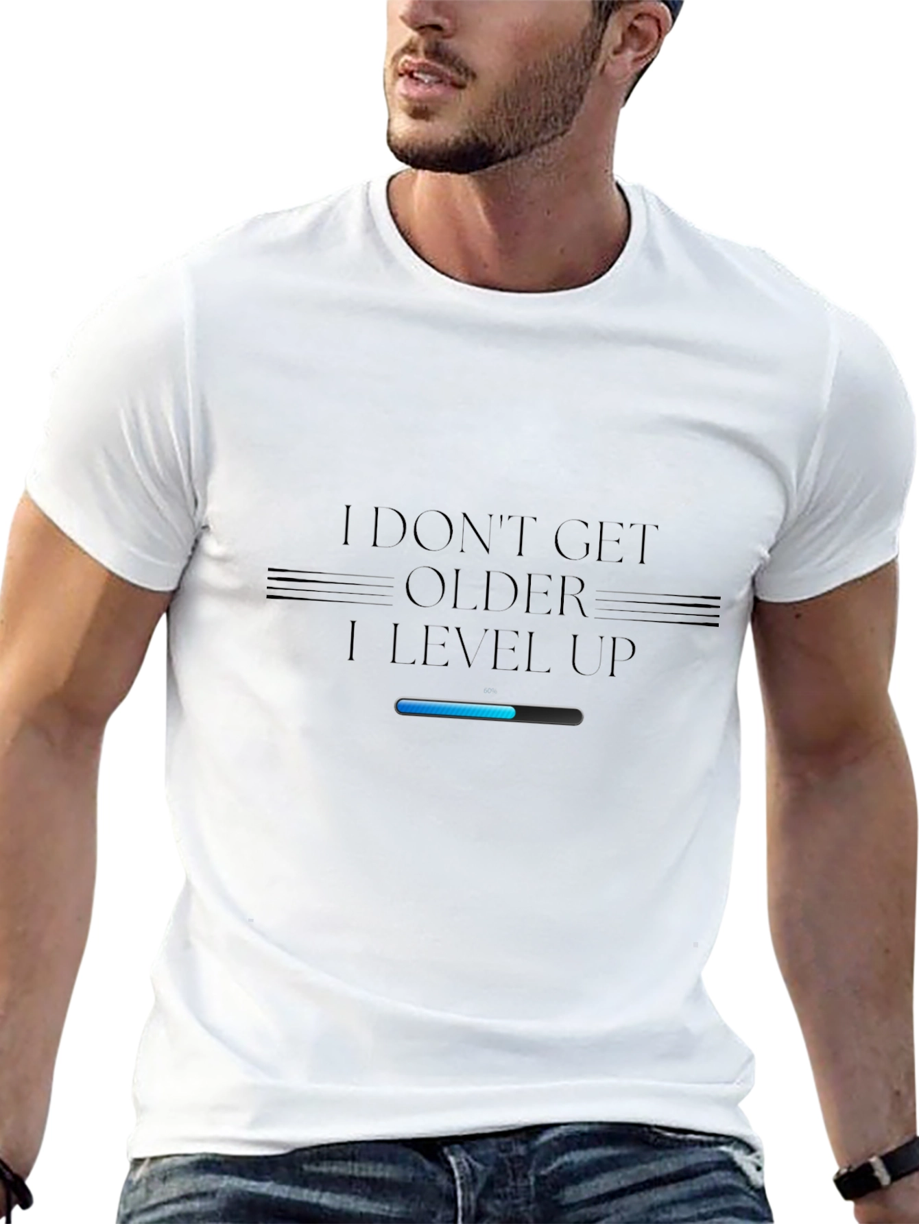 Level Up Black T-Shirt