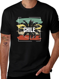 Chile Palm Tree T-Shirt - Retro Style