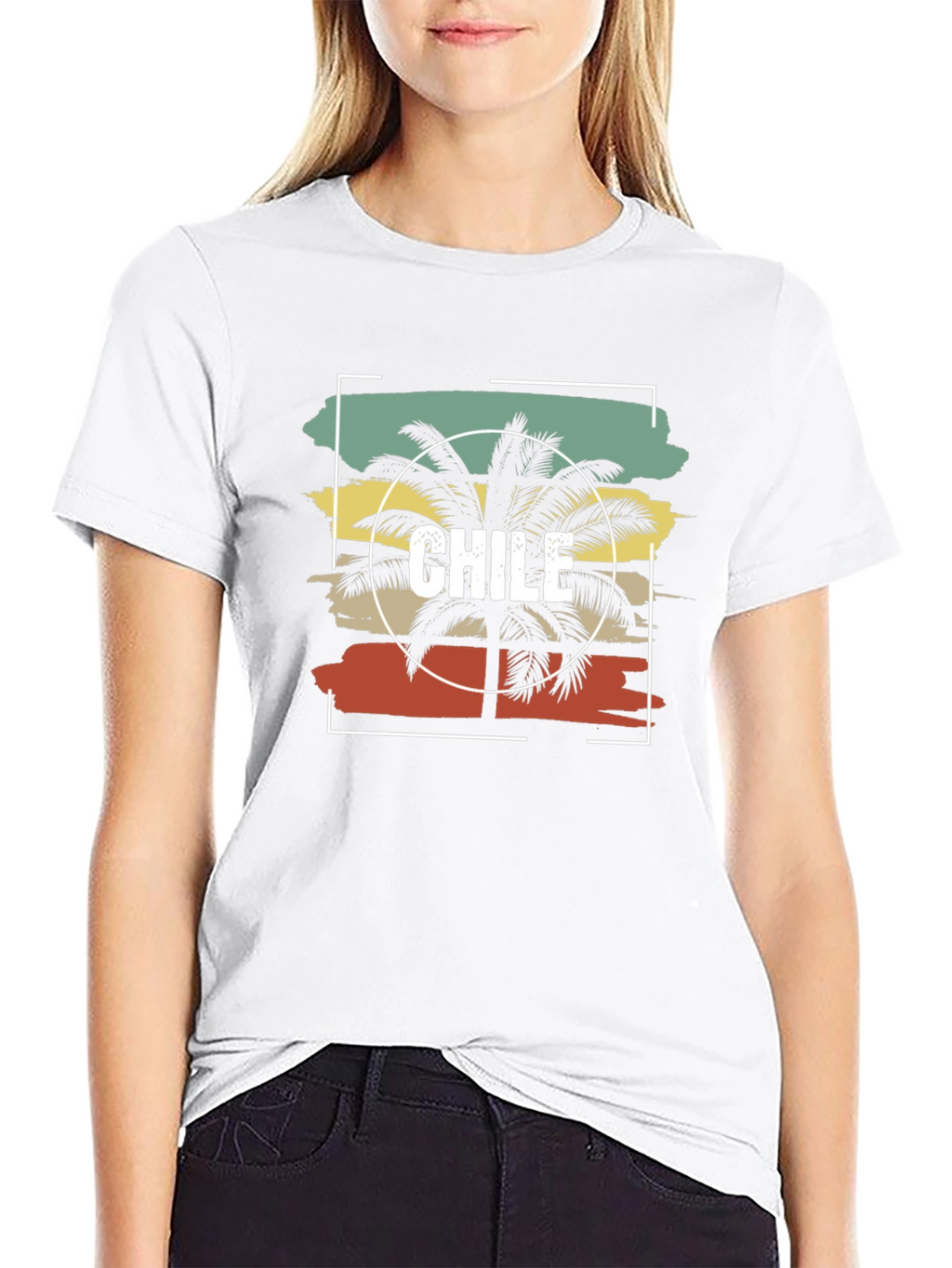 Chile Palm Tree T-Shirt - Retro Style
