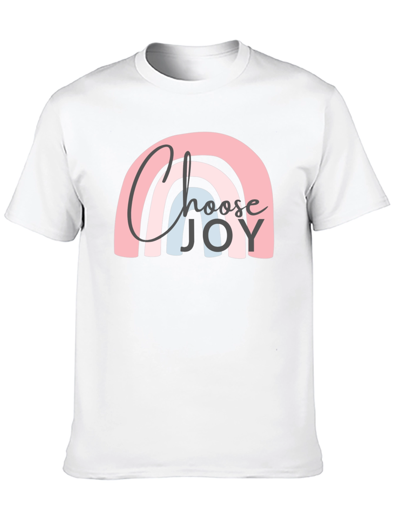Choose Joy Rainbow Graphic Tee - Black