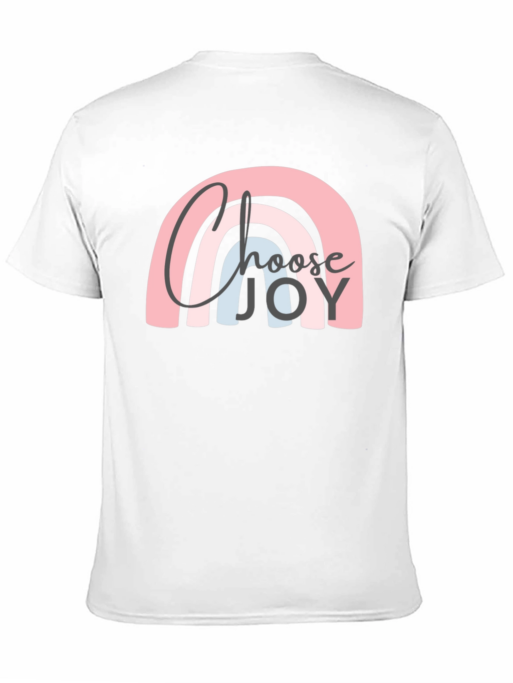Choose Joy Rainbow Graphic Tee - Black