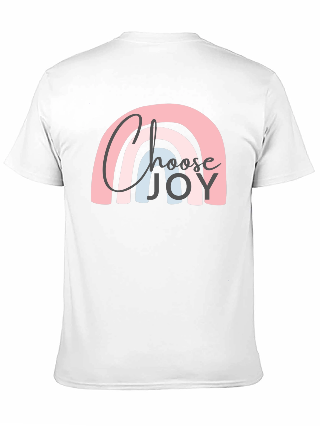 Choose Joy Rainbow Graphic Tee - Black