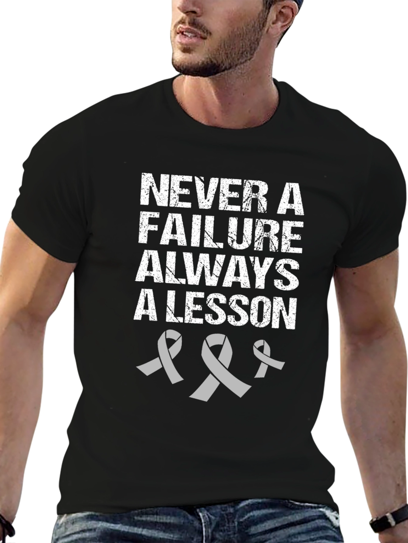 Never a Failure Always a Lesson Awareness T-Shirt