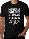 Never a Failure Always a Lesson Awareness T-Shirt