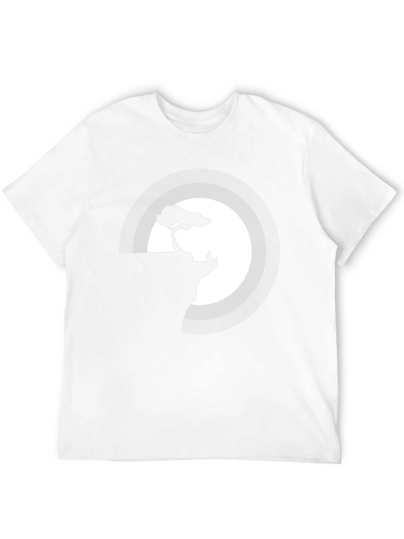 Cliffside Tree Silhouette Graphic Tee - Black